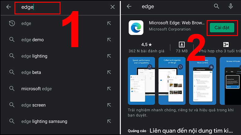 Tải ứng dụng Microsoft Edge